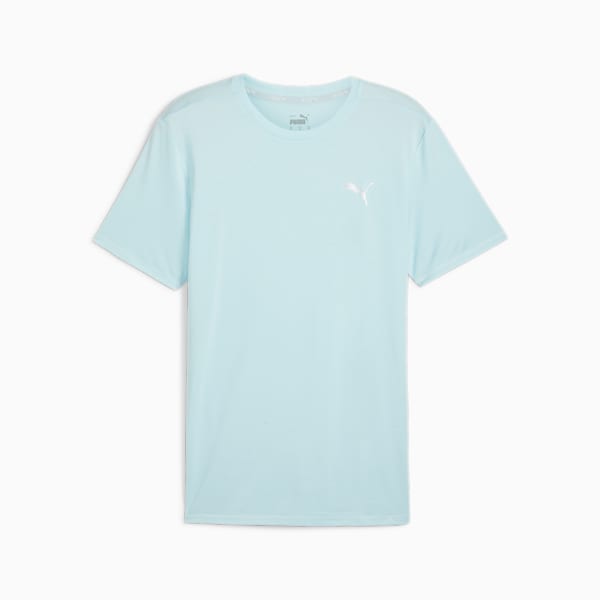 RUN FAVOURITE Heather Running Tee Men, Nitro Blue Heather, large-ZAF