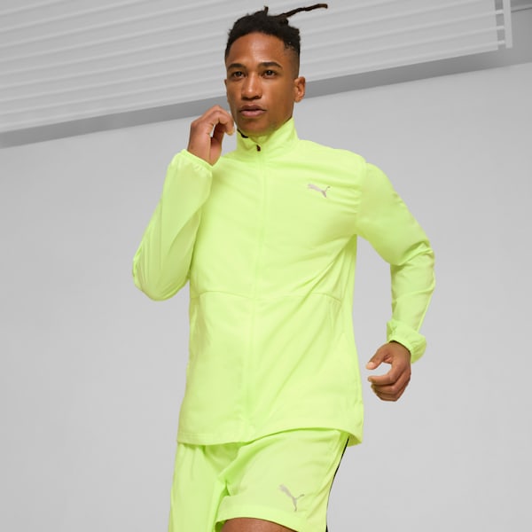 Campera de running RUN FAVOURITE Woven para hombre, Fizzy Apple, large-ARG