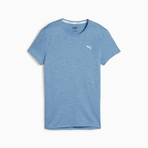 Run Favourite Heather Running Tee Women, Zen Blue Heather, large-MEX