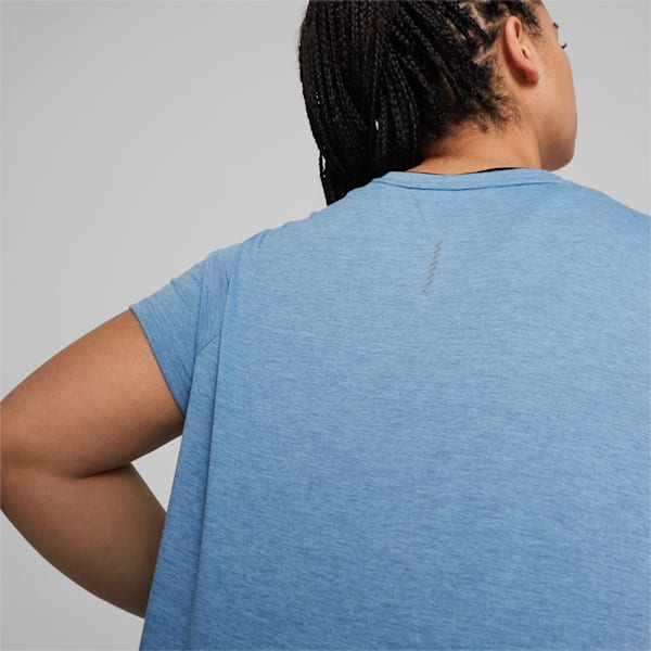 Run Favourite Heather Running Tee Women, Zen Blue Heather, large-MEX
