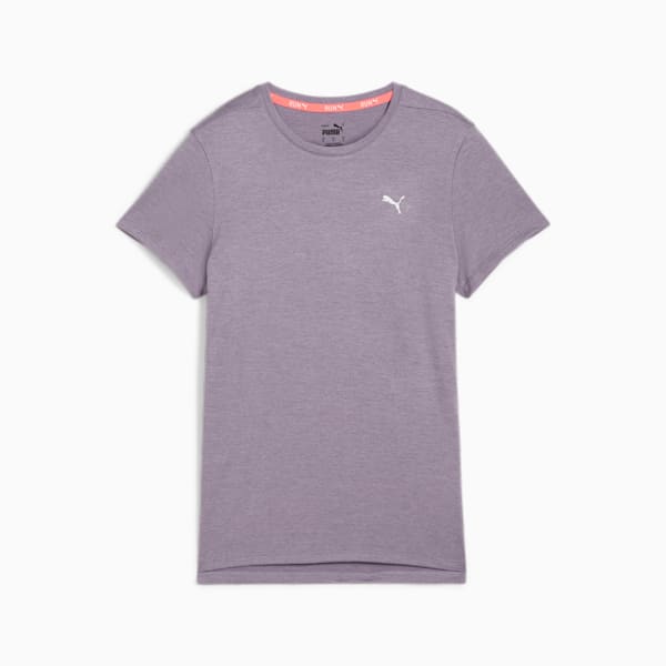 RUN FAVOURITE Heather Running Tee Women, Pale Plum Heather, large-ZAF