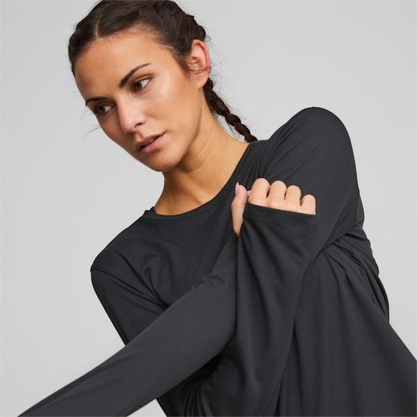 RUN FAVOURITE LS Tee Women, PUMA Black, large-ZAF