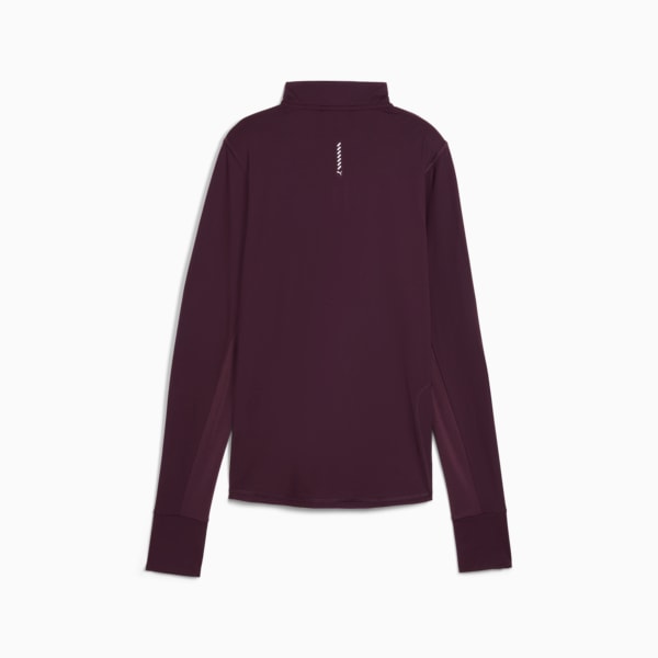 Run Favourite Quarter-Zip Running Top Women, Midnight Plum, large-MEX