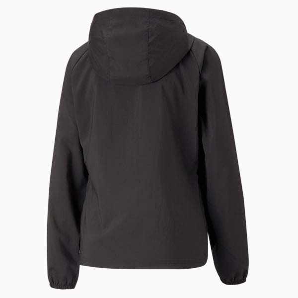 RUN FAVOURITE Hood Woven Jacket Women, PUMA Black, large-ZAF