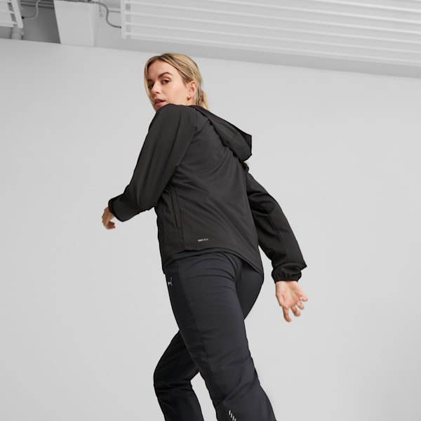 Campera con capucha RUN FAV para mujer, PUMA Black, large-ARG