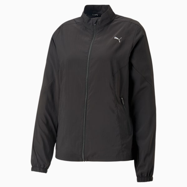RUN FAVOURITE Woven Running Jacket Women, PUMA Black, large-ZAF