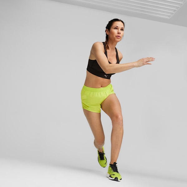 Shorts de running Favourite Velocity 3'' para mujer, Lime Pow, large-ARG