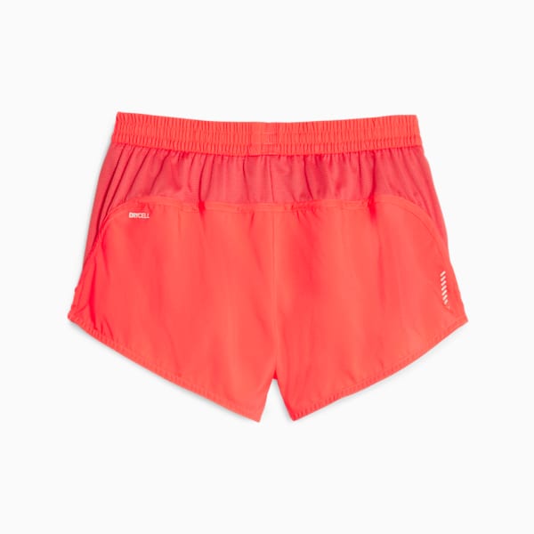 Shorts de running Favourite Velocity 3'' para mujer, Fire Orchid, large-ARG