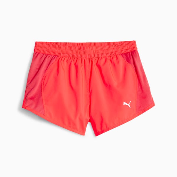 Shorts de running Favourite Velocity 3'' para mujer, Fire Orchid, large-ARG