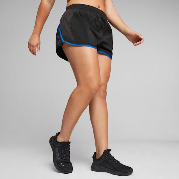 RUN FAVOURITE Velocity 3'' Running Shorts Women, PUMA Black-Ultra Blue, large-ZAF