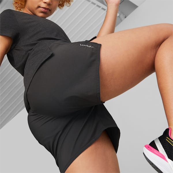 Run Favourite Woven 5'' Running Shorts Women, PUMA Black, large-ZAF