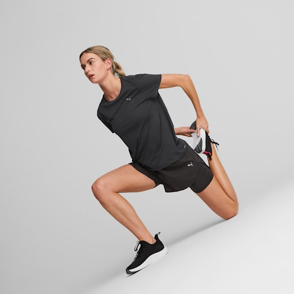 Shorts de running 2 en 1 Run Favourite para mujer, PUMA Black, large-ARG