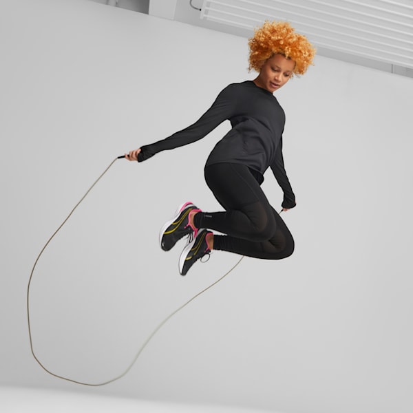 Run Favourite Regular Rise Long Running Leggings Women, PUMA Black, large-ZAF