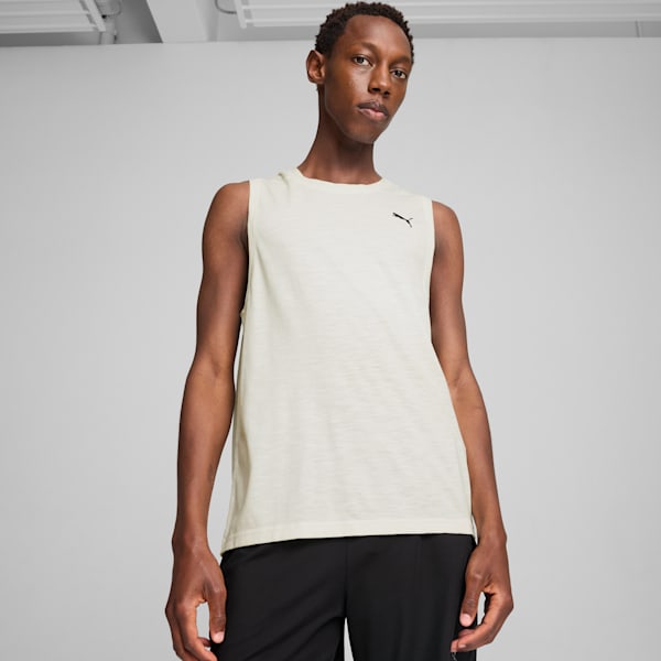 Studio Foundation Wash Training Tank Top Men, Vapor Gray, large-ZAF