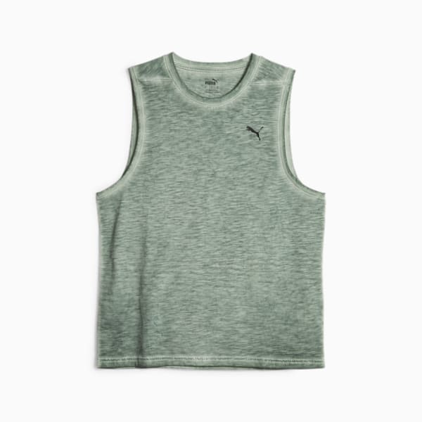 Studio Foundation Wash Training Tank Top Men, Eucalyptus, large-ZAF