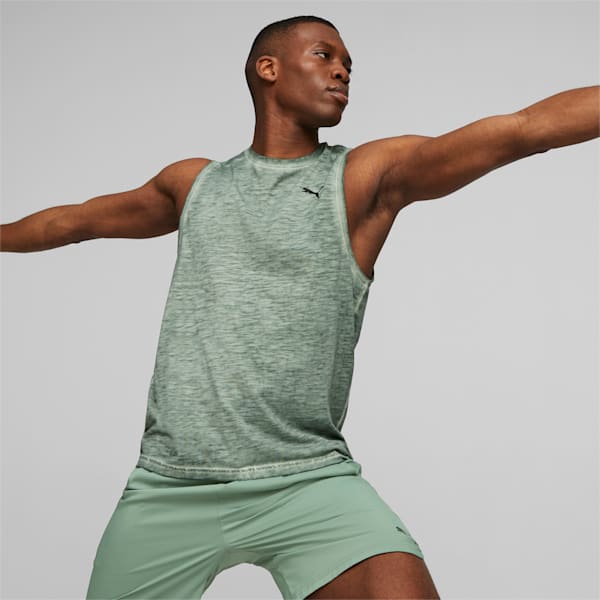 Studio Foundation Wash Training Tank Top Men, Eucalyptus, large-ZAF