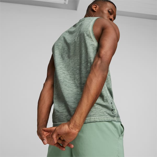 Studio Foundation Wash Training Tank Top Men, Eucalyptus, large-ZAF