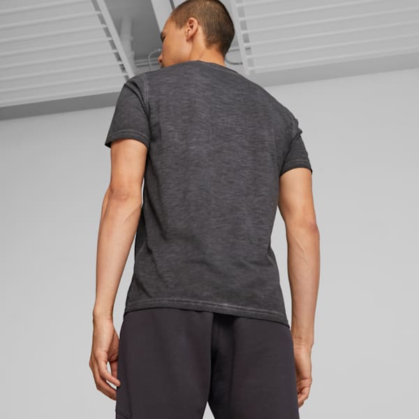 Studio Foundation Wash Training Tee Men, PUMA Black, large-ZAF