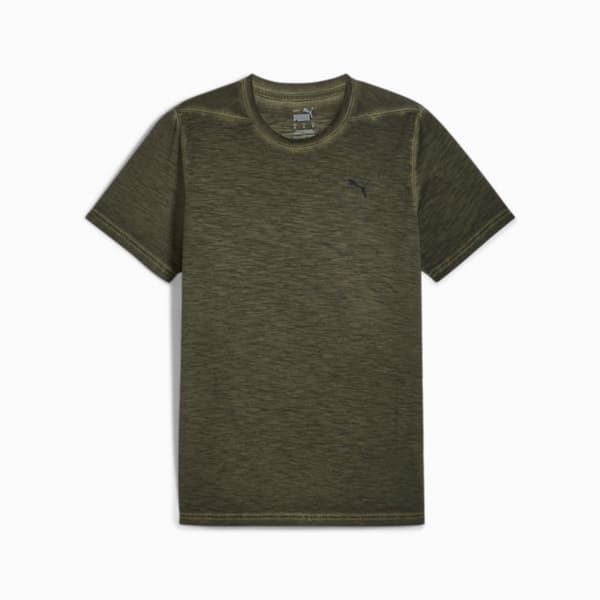 Studio Foundation Wash Training Tee Men, Dark Olive, large-ZAF