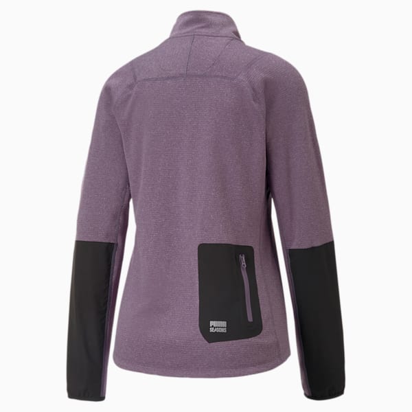 SEASONS Trail Running Half-Zip Pullover Women, Purple Charcoal, large-ZAF
