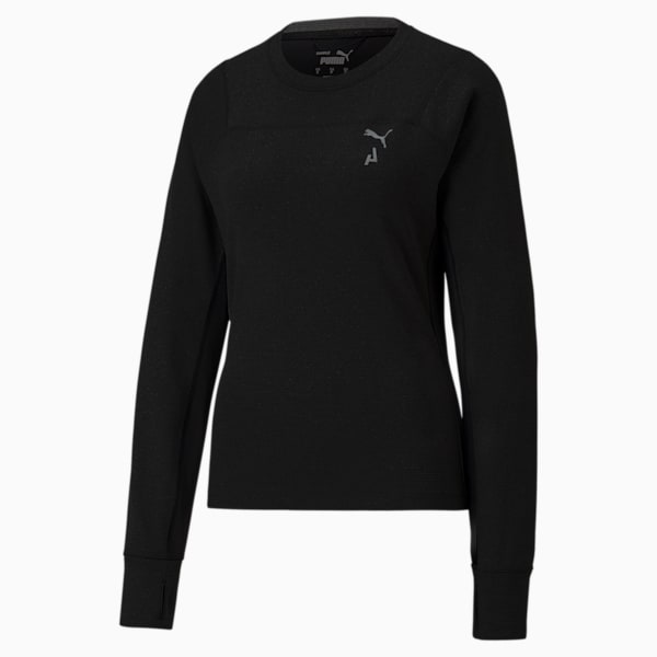 SEASONS rainCELL Long Sleeve Trail Running Top Women, PUMA Black, large-ZAF