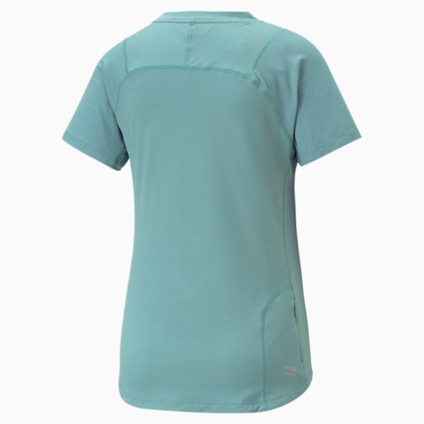 SEASONS Women's coolCELL Trail Running Tee, Adriatic, large-ZAF