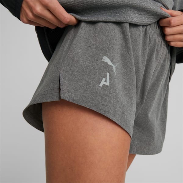 SEASONS Lightweight 3" Woven Trail Running Shorts Women, PUMA Black Heather, large-ZAF
