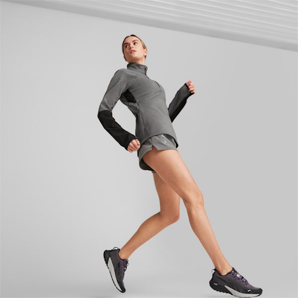 SEASONS Lightweight 3" Woven Trail Running Shorts Women, PUMA Black Heather, large-ZAF