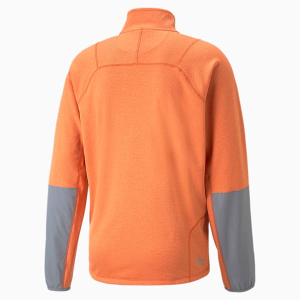 SEASONS rainCELL Trail Running Half-Zip Pullover Men, Chili Powder, large-ZAF