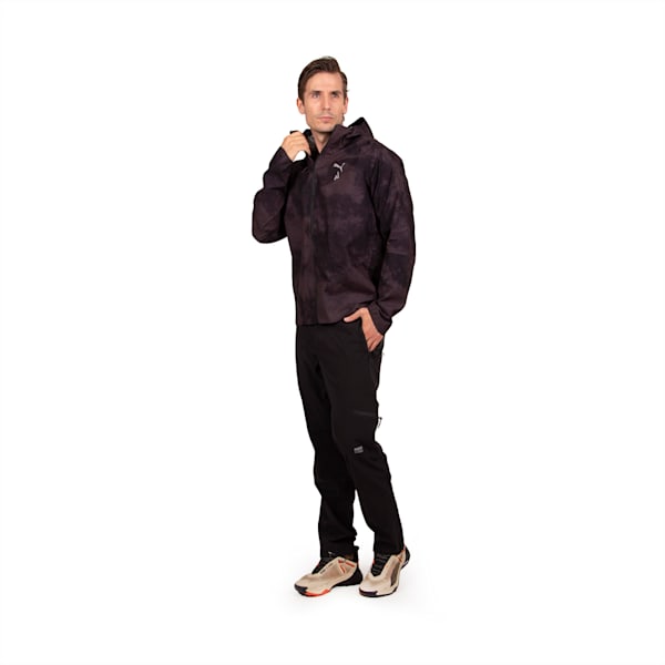 Campera de trail running plegable stormCELL SympaTex® para hombre de la colección SEASONS, PUMA Black-AOP, large-ARG