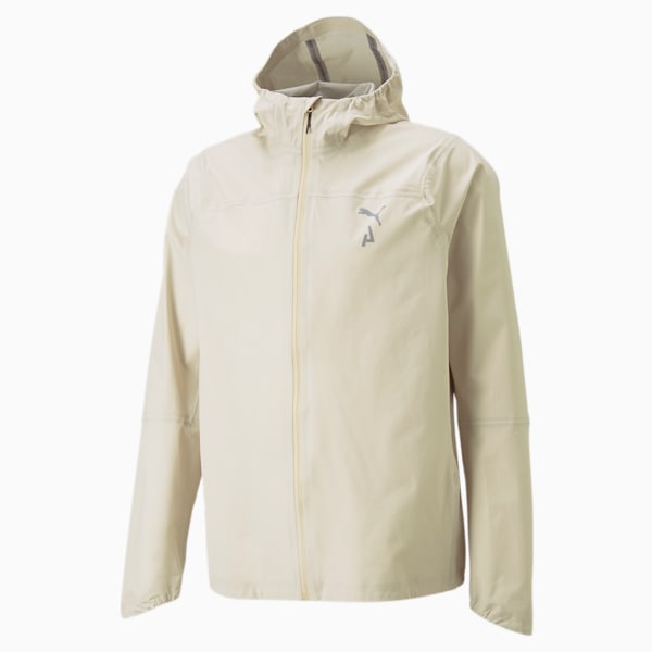 Campera de trail running plegable stormCELL SympaTex® para hombre de la colección SEASONS, Granola, large-ARG