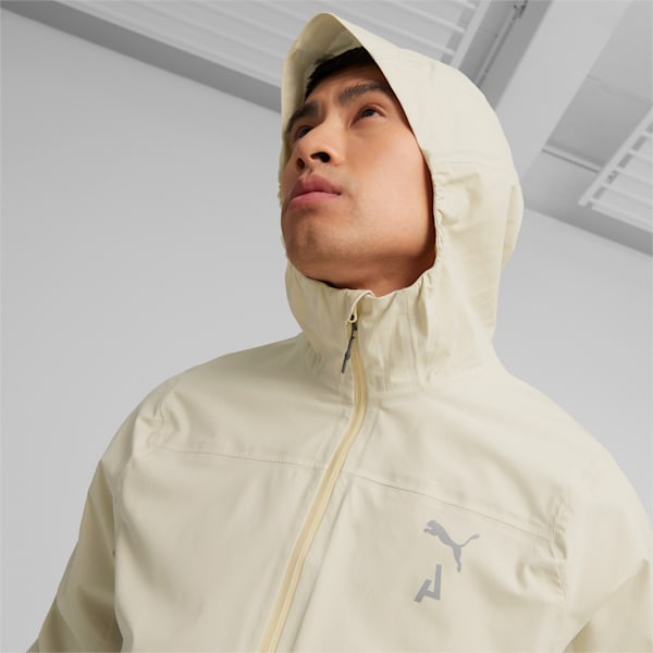 Campera de trail running plegable stormCELL SympaTex® para hombre de la colección SEASONS, Granola, large-ARG