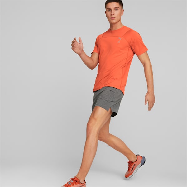 SEASONS coolCELL Men's Trail Running Tee, Chili Powder, large-ZAF