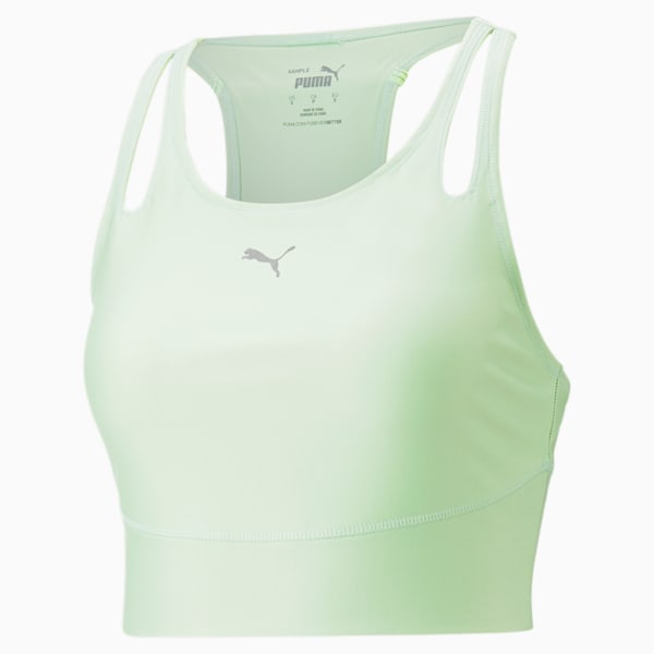 RUN ULTRAFORM Cropped Running Tank Top Women, Light Mint, large-ZAF