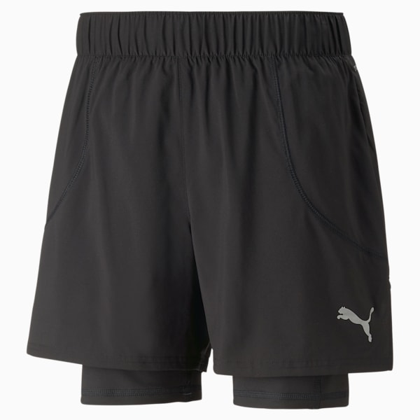 Run 2-in-1 5" Running Shorts Men, PUMA Black, large-ZAF