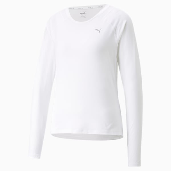 Remera de manga larga Run CLOUDSPUN para mujer, PUMA White, large-ARG