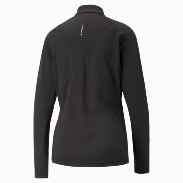 Run CLOUDSPUN Half-Zip Top Women, PUMA Black, large-ZAF