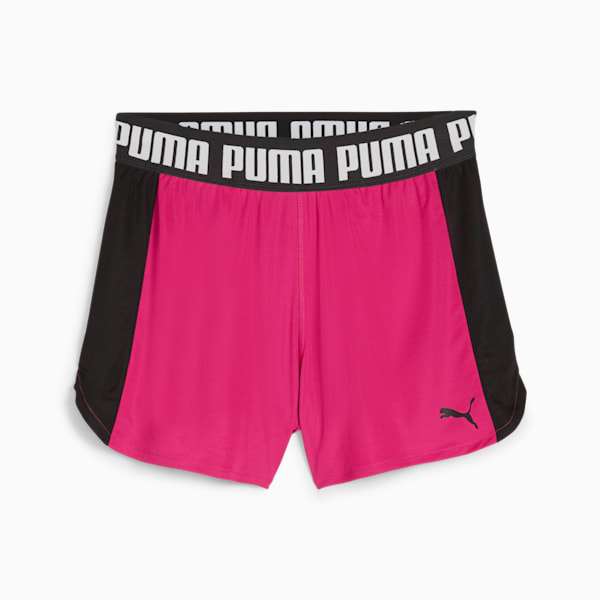 TRAIN ALL DAY 3" Knit Training Shorts Women, Garnet Rose-PUMA Black, large-ZAF