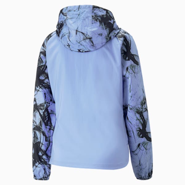 Chamarra estampada Run Favourite para mujer, Elektro Purple-AOP, large-MEX