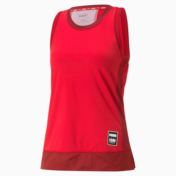 PUMA x CIELE Women's Running Tank Top, Vibrant Red-Intense Red, large-ZAF