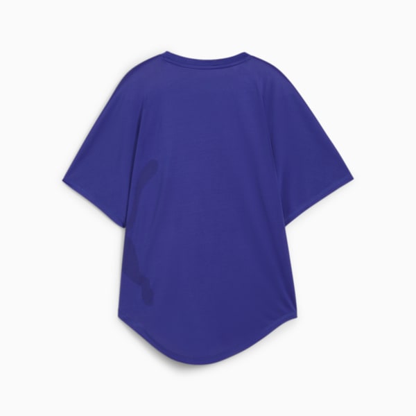 Train All Day Women's Big Cat Tee, Lapis Lazuli, large-ZAF