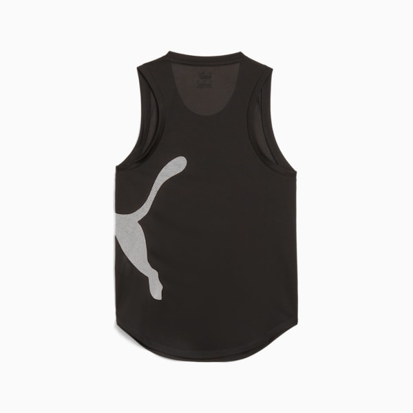 Train All Day Women's Big Cat Tank Top, PUMA Black-White Cat, large-ZAF