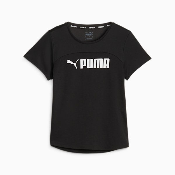 Remera de training PUMA FIT UltraBreathe para mujer, PUMA Black-PUMA White, large-ARG