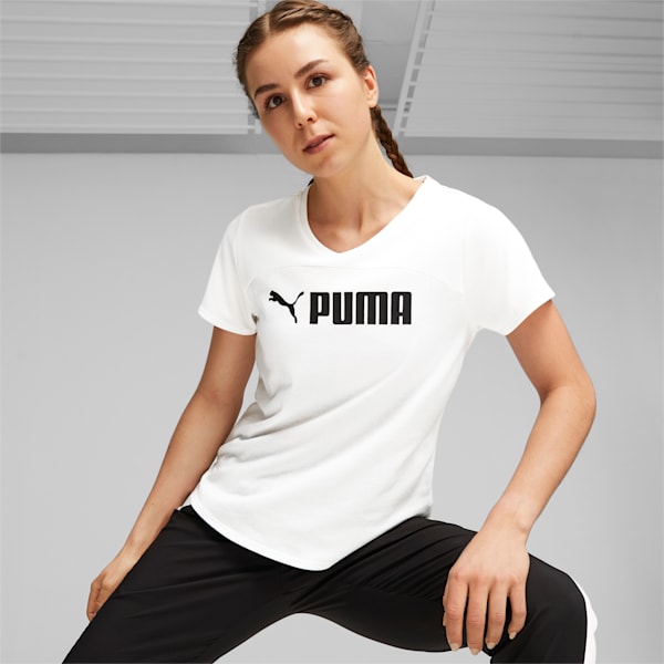 Remera de training PUMA FIT UltraBreathe para mujer, PUMA White, large-ARG
