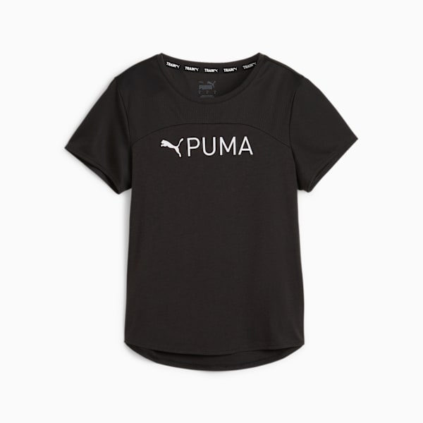 Playera para entrenar PUMA FIT Ultrabreathe para mujer, PUMA Black-SS24 White Graphic, large-MEX