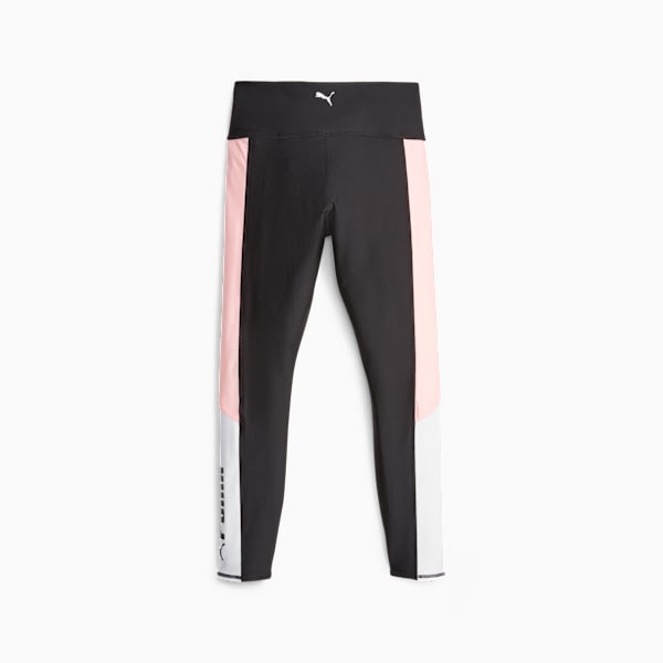 Calzas de training PUMA FIT de talle alto para mujer, PUMA Black-Koral Ice, large-ARG