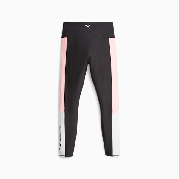 PUMA FIT Women's High Waist Training Leggings, PUMA Black-Koral Ice, large-ZAF