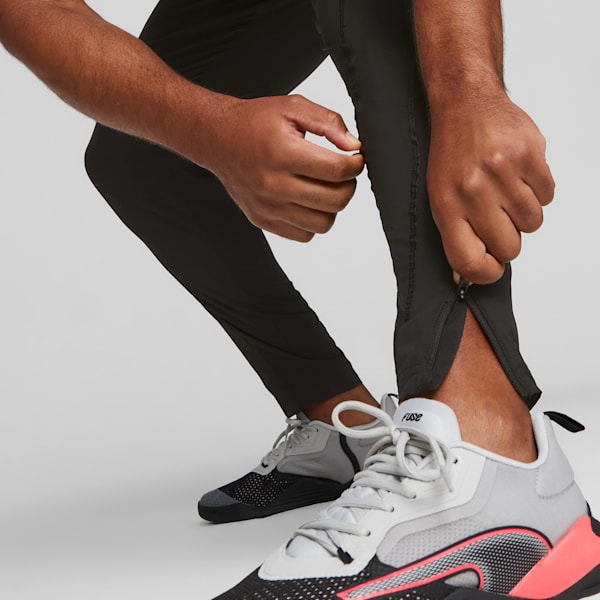 PUMA FIT Woven Tapered Training Pants Men, PUMA Black, large-ZAF