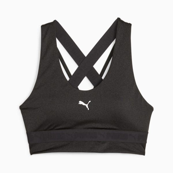 PUMA Strong Shine Training Bra Women, PUMA Black, large-ZAF