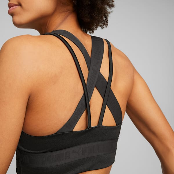 PUMA Strong Shine Training Bra Women, PUMA Black, large-ZAF